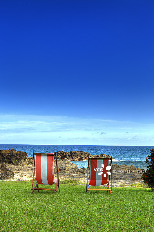 哥斯达黎加的日光躺椅图片素材