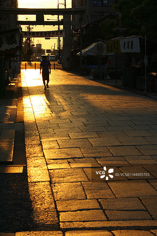 西北部的金色光芒图片素材