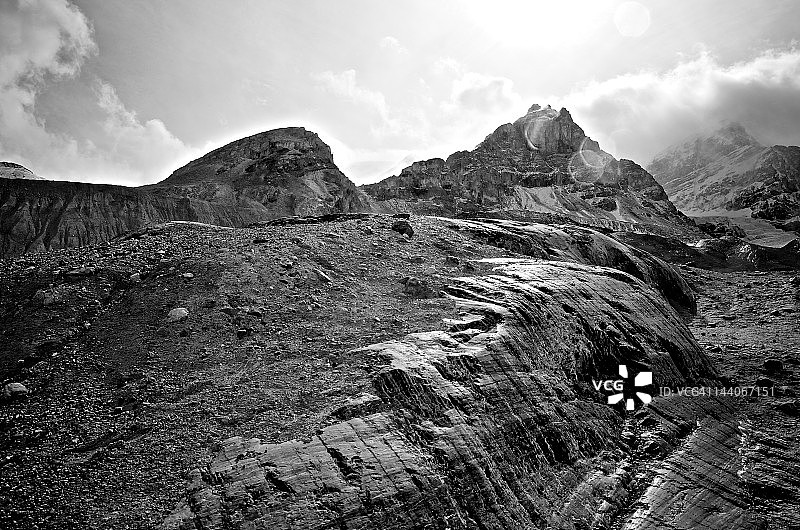 阿尔伯塔班夫附近的哥伦比亚冰原图片素材