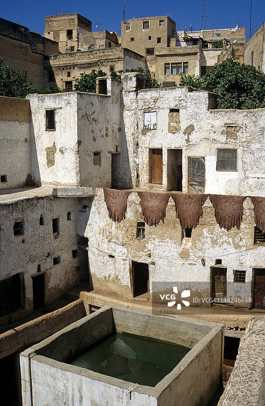 非斯传统摩洛哥城市图片素材