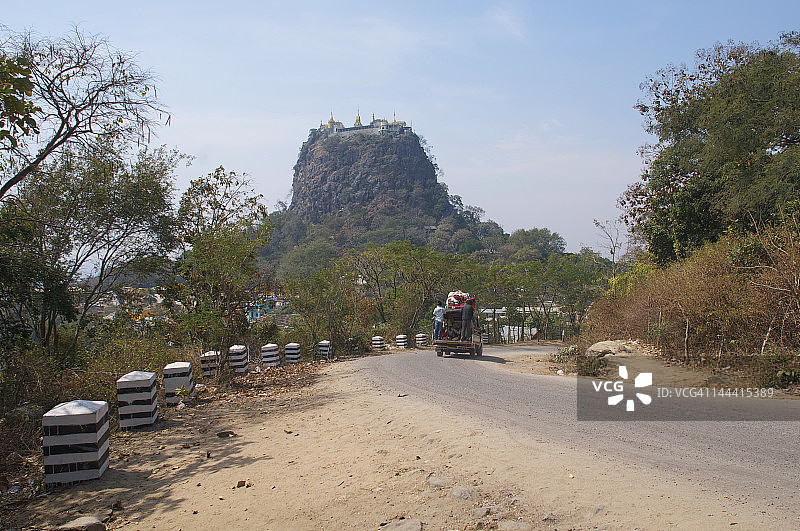 通往波巴山之路图片素材