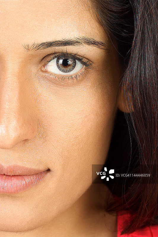 女人面部局部图片素材