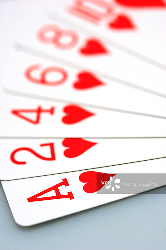 纸牌特写图片素材