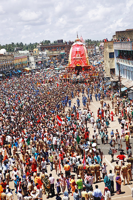 奥里萨邦普里贾甘纳特 रथ  यात्रा节图片素材