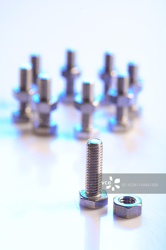 螺钉和螺母正面图图片素材