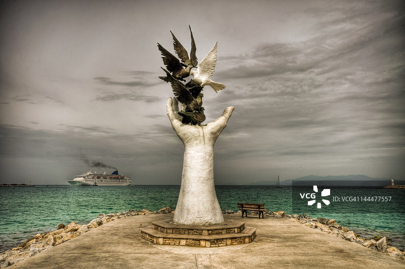 和平之手纪念碑图片素材