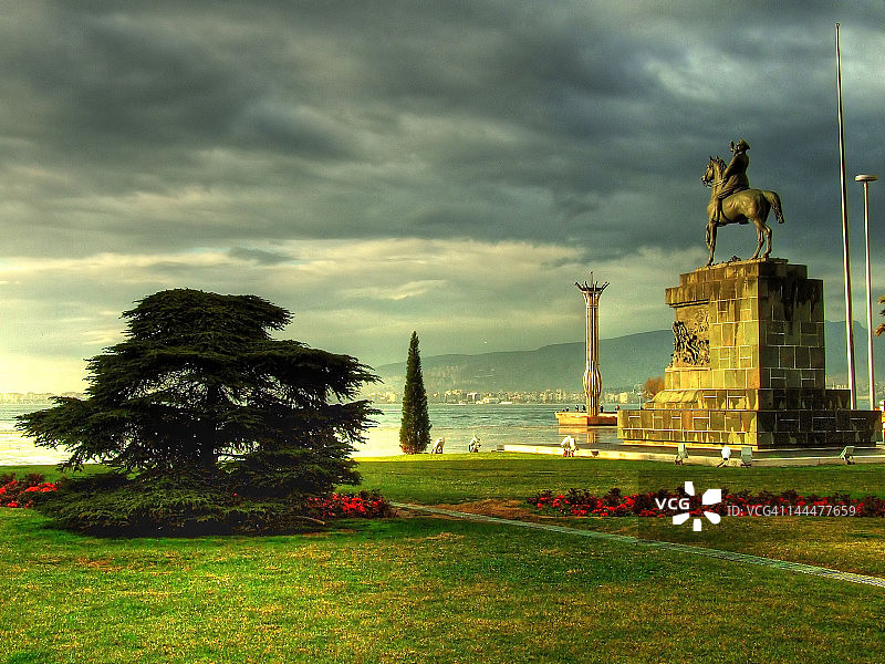 阿塔图尔克雕像图片素材