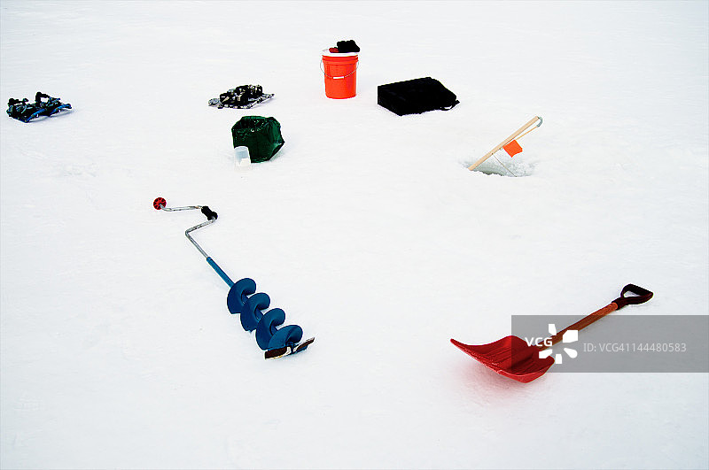 冰钓工具图片素材