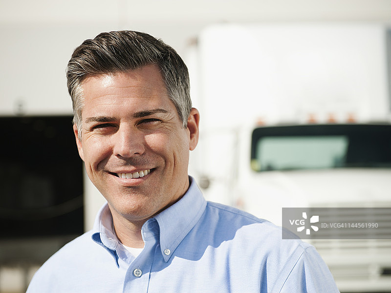 美国加利福尼亚州圣安娜商人肖像图片素材