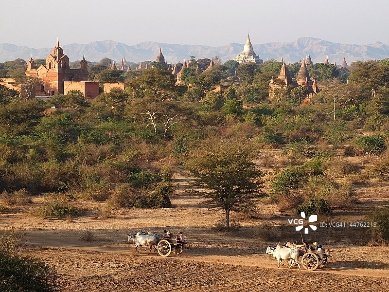 蒲甘全景图片素材