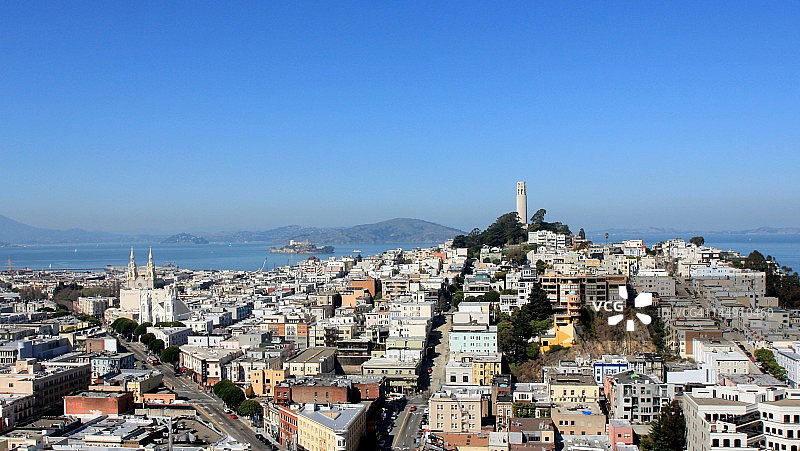 旧金山电报山图片素材