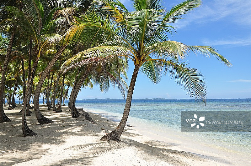 加勒比海中央的小岛图片素材