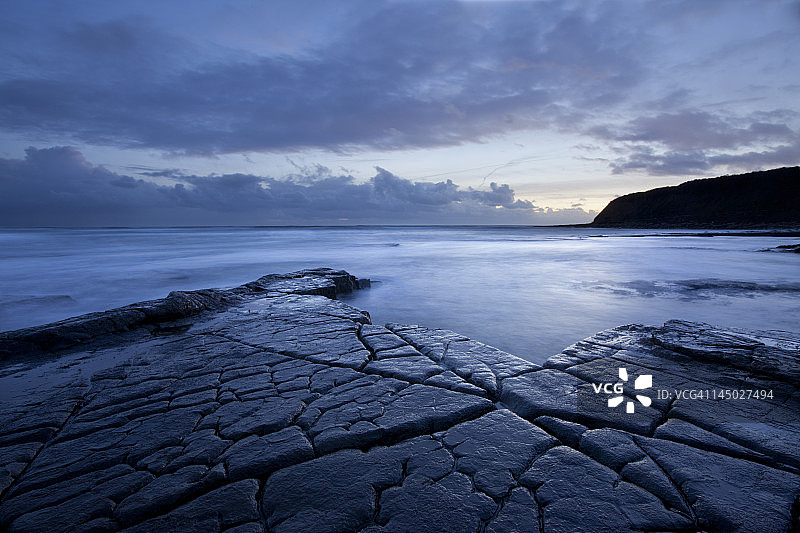 金梅里奇湾日落美景图片素材