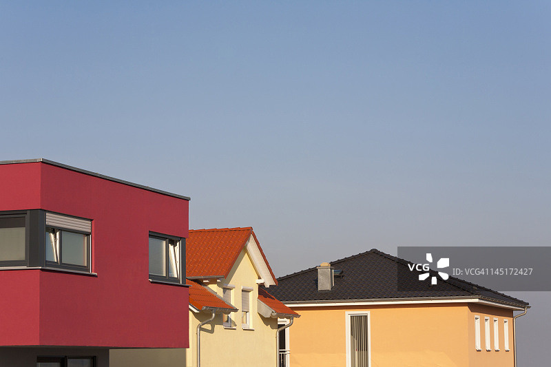 德国路德维希堡的排屋图片素材