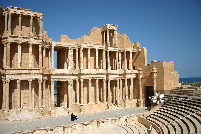 萨布拉塔古罗马剧场图片素材