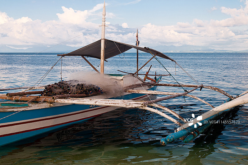 渔业双体船图片素材