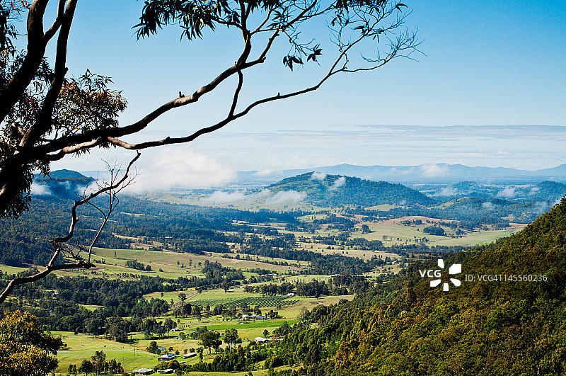 俯瞰山谷图片素材