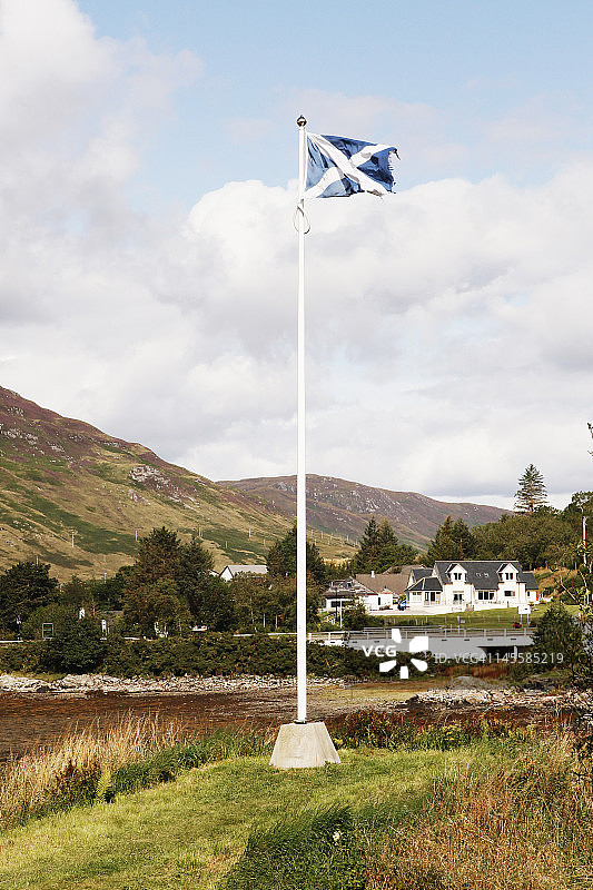 苏格兰高地旗帜图片素材