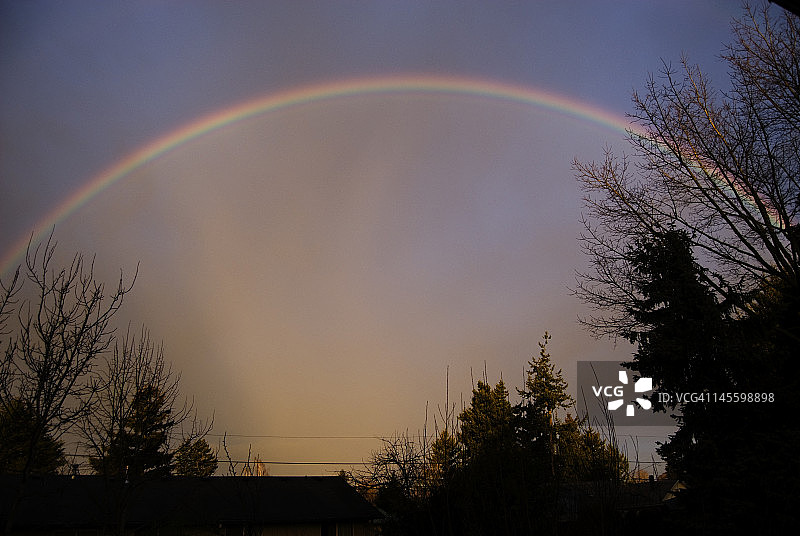 彩虹拱门图片素材