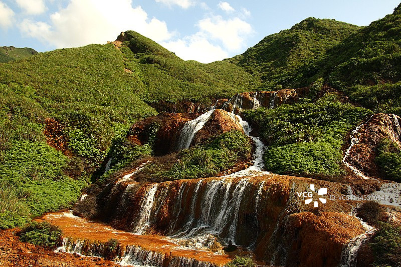 黄金瀑布图片素材