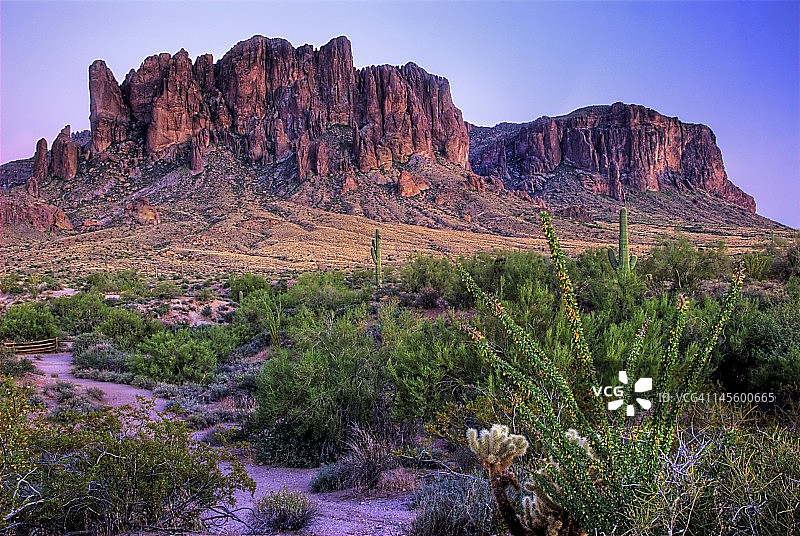 沙漠小径图片素材