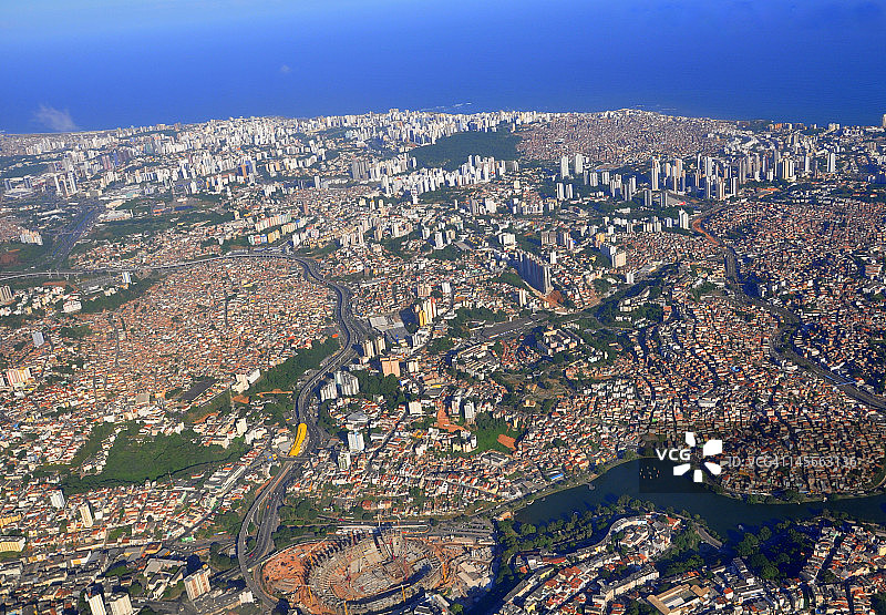 萨尔瓦多的鸟瞰图图片素材