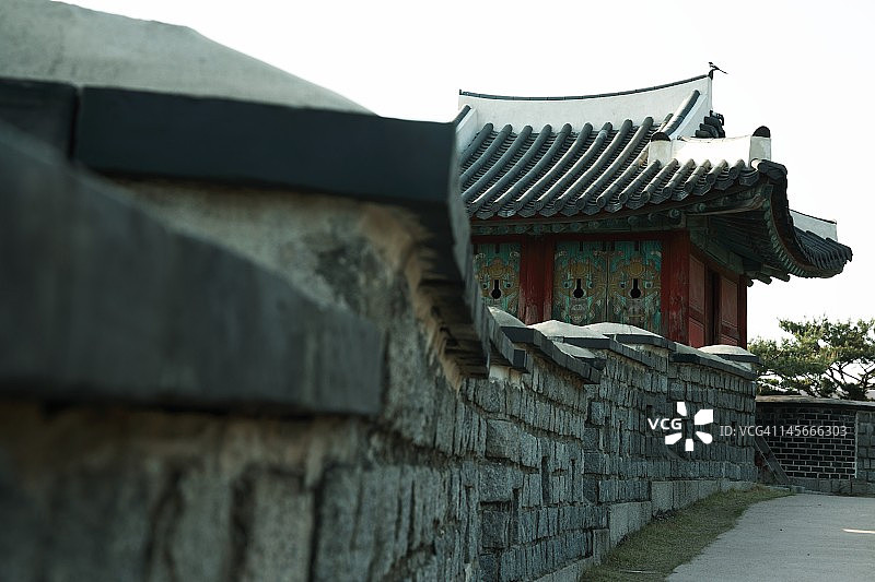 韩国世界遗产华城古堡图片素材