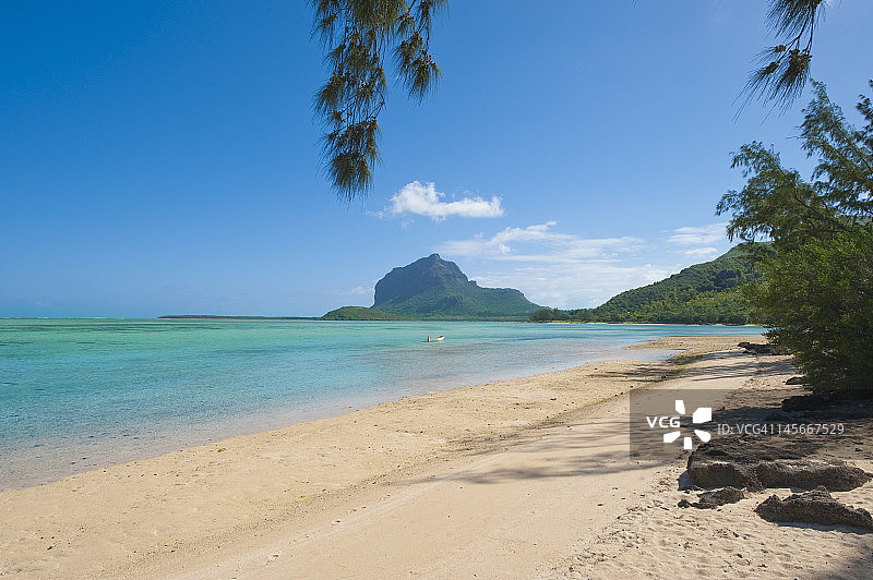 拉普莱里海滩和莫纳山图片素材