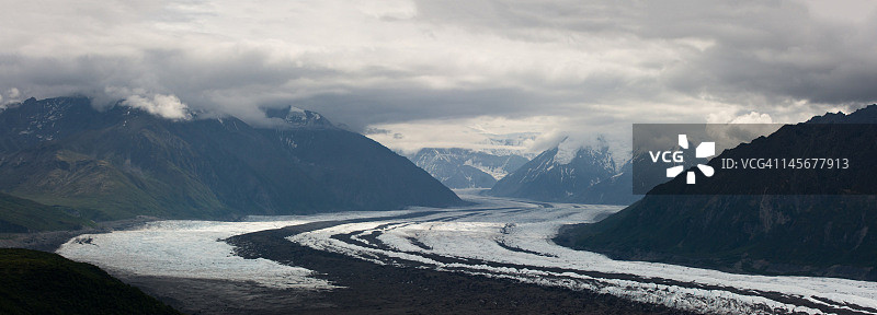 马塔努斯卡冰川图片素材