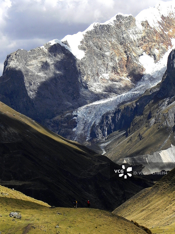 西乌拉格朗德峰及其冰川图片素材