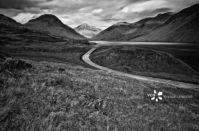 沃斯特湖单色风光图片素材