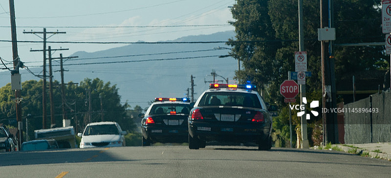 洛杉矶警方追捕图片素材