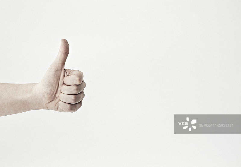 “点赞”手势特写图片素材