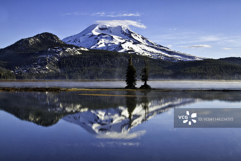 斯帕克斯湖的清晨图片素材