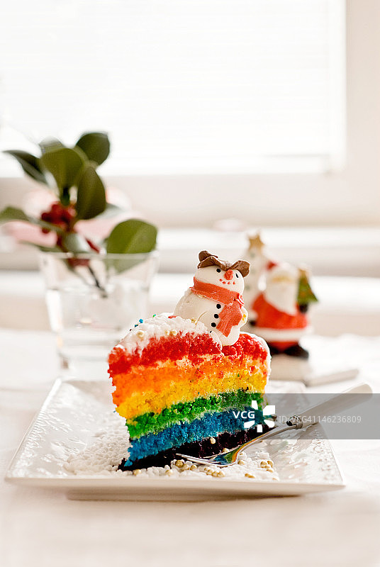 彩虹蛋糕图片素材