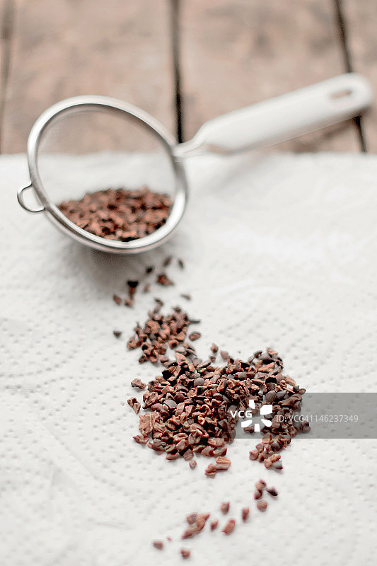 压碎的生可可图片素材