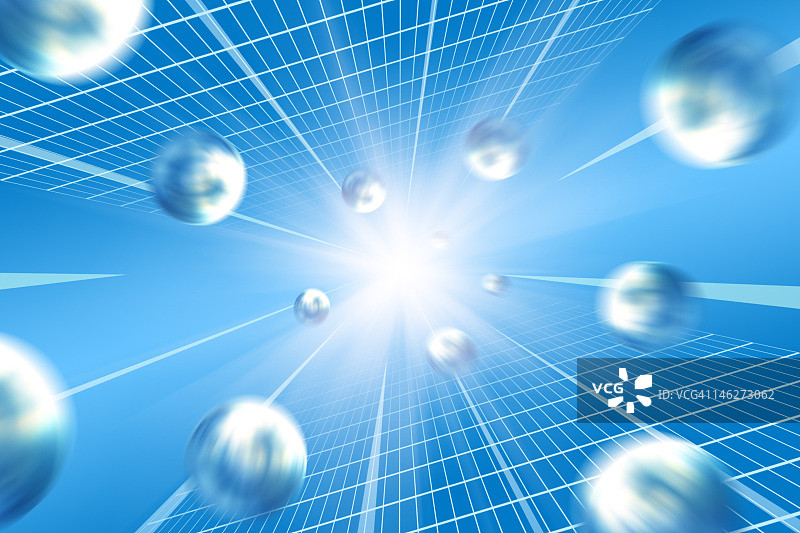 抽象背景上的球体图片素材