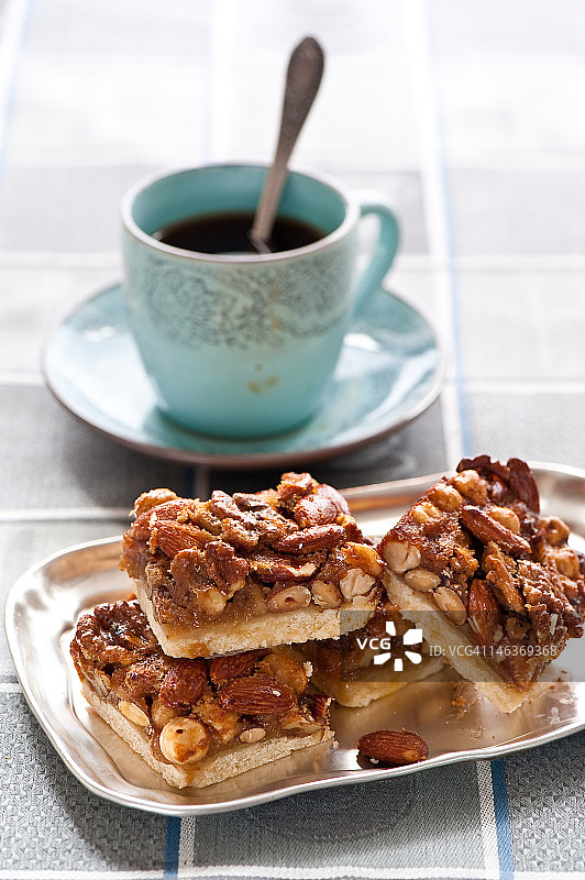 核桃方块图片素材