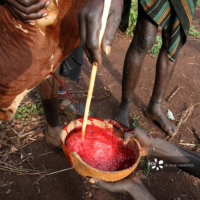 埃塞俄比亚穆尔西部落图片素材