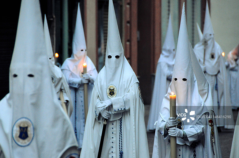 塞维利亚圣周游行队伍图片素材