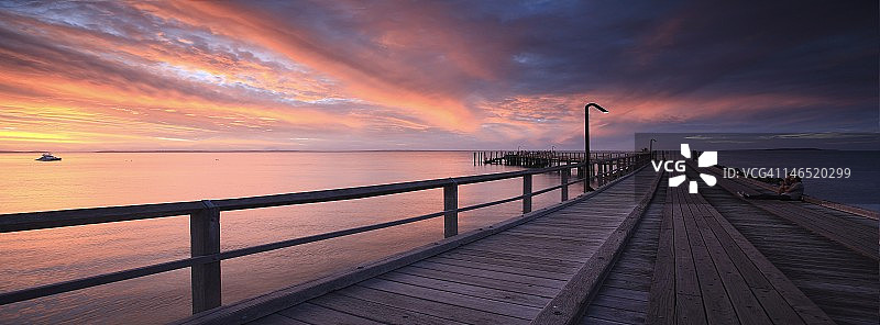 弗雷泽岛的日落图片素材