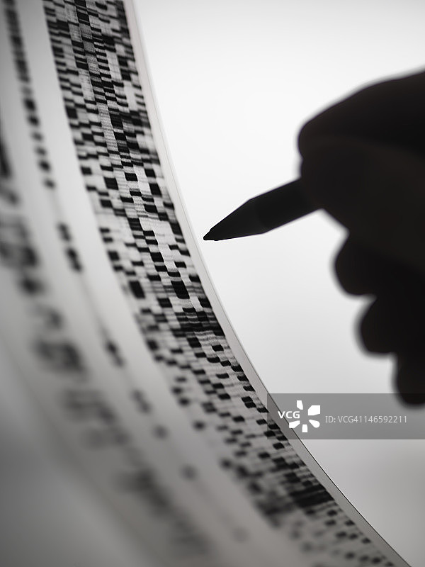 科学家标记DNA自显影图片素材