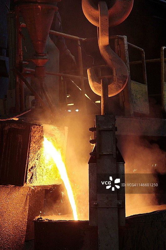 铸造厂的生产车间图片素材