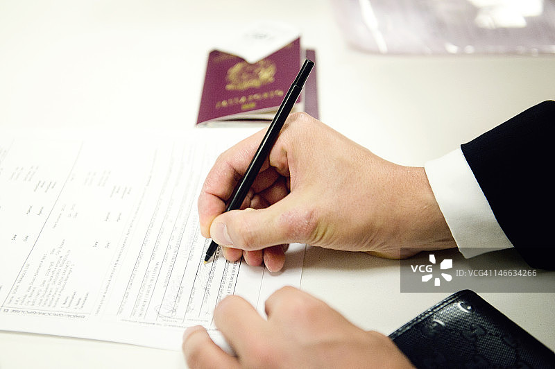 签署结婚证图片素材