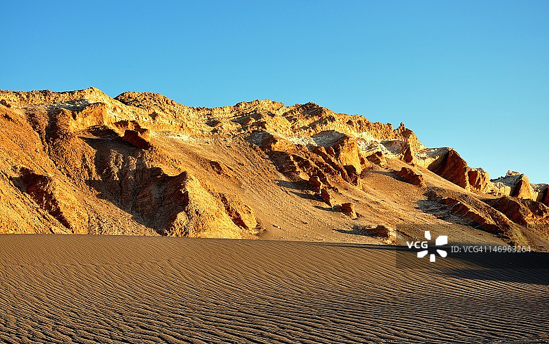 阿塔卡马沙漠月亮谷图片素材
