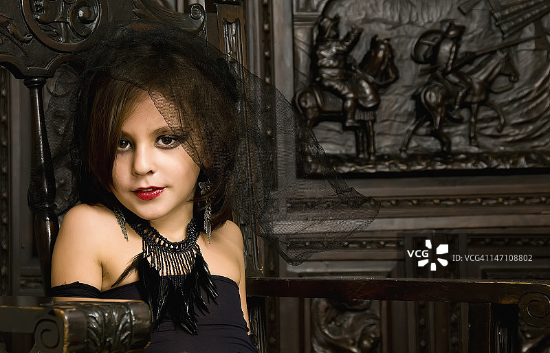 哥特式女孩图片素材