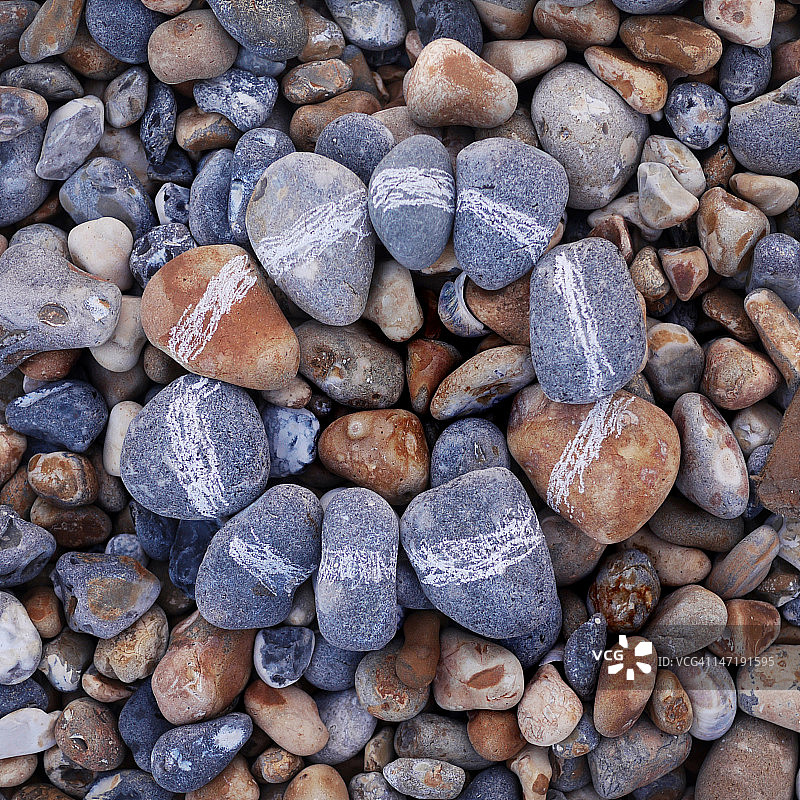 鹅卵石组成的圆图片素材