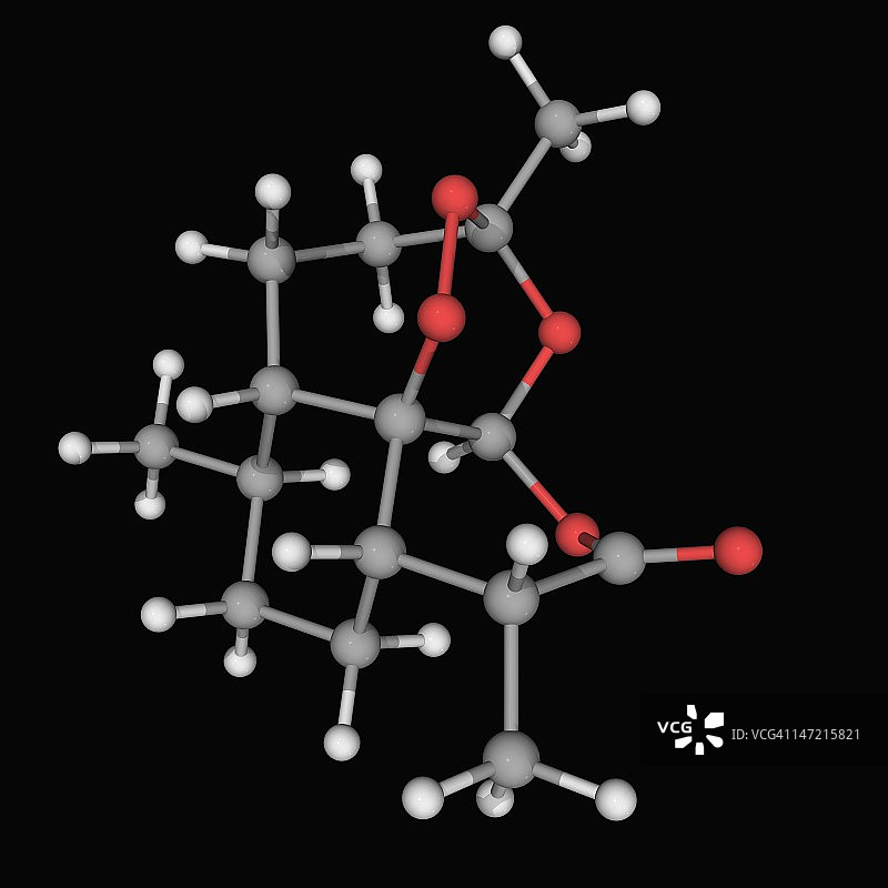青蒿素药物分子图片素材