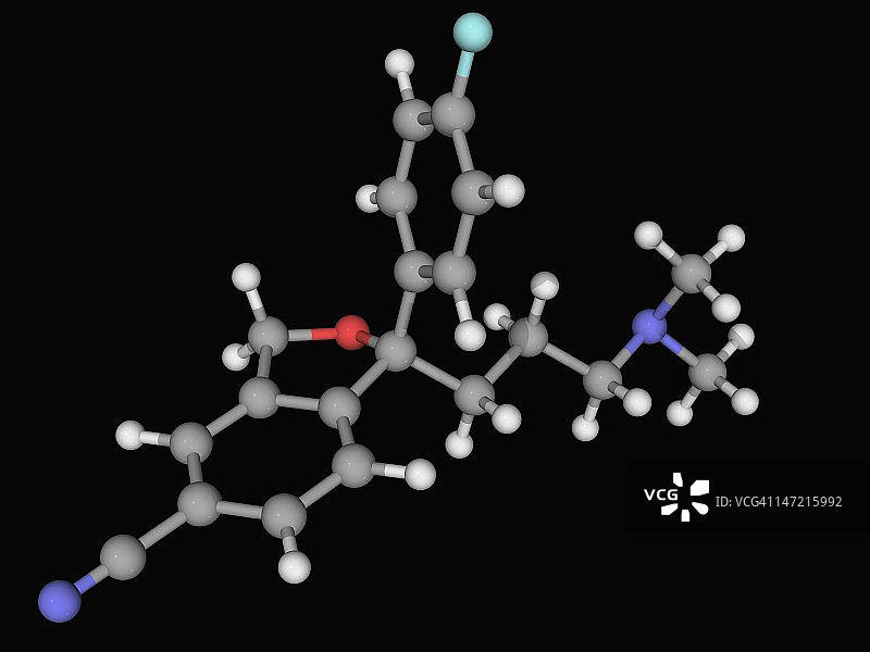 艾司西酞普兰药物分子图片素材
