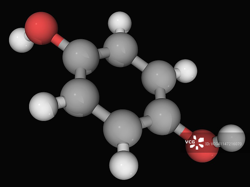 对苯二酚分子图片素材